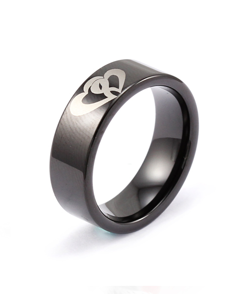 Black Tungsten Carbide ring