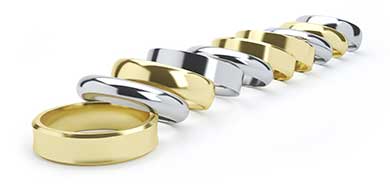Mens Wedding Ring Selection