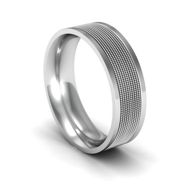 Patterned Wedding Ring